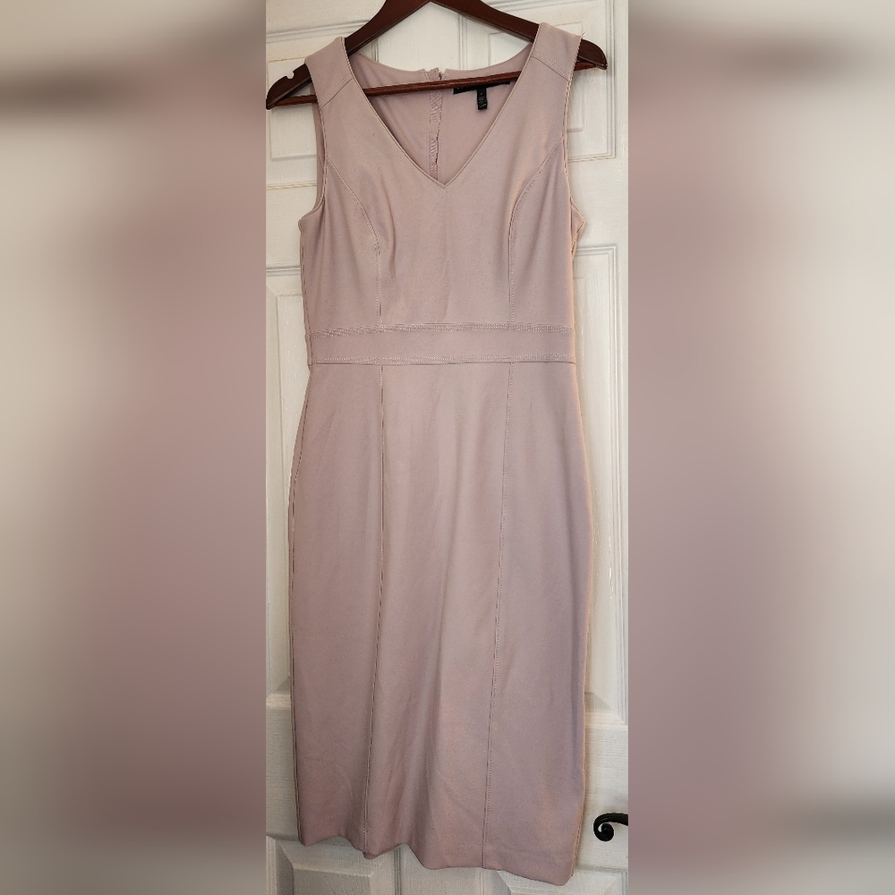 White House Black Market Blush Midi Dress